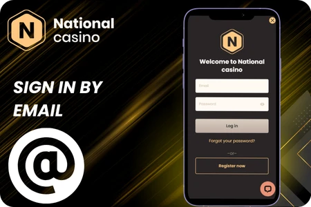 Nationalcasino sign by email